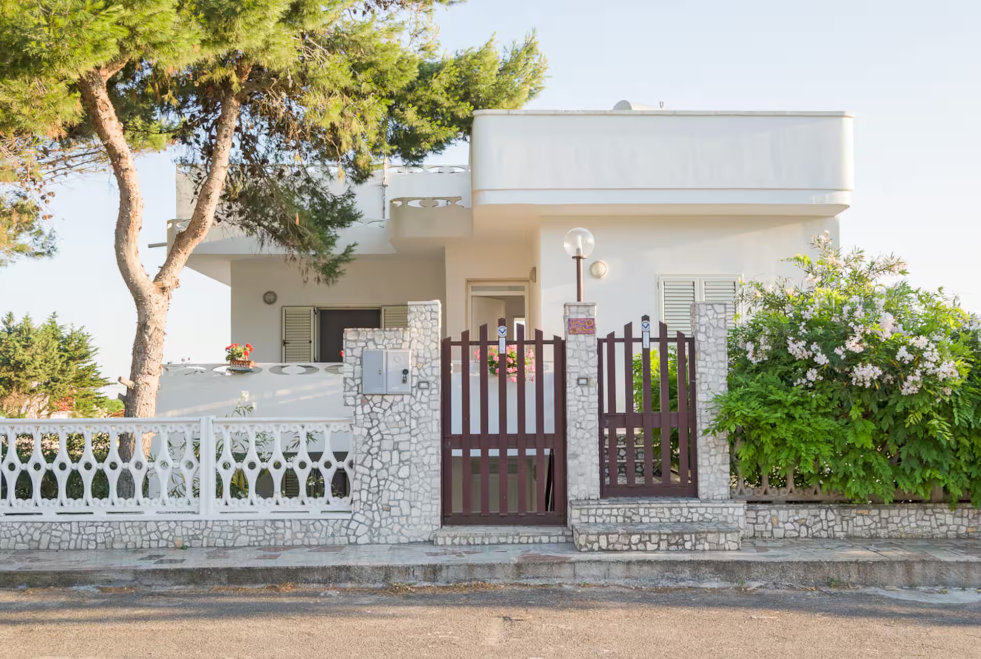 Facciata della villa